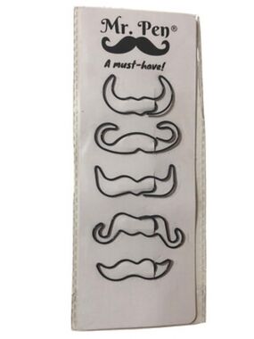NWT Mr. Pen Mustache Paper Clips
